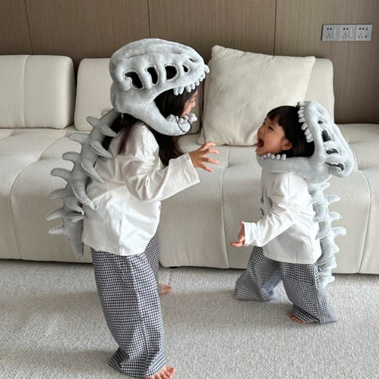 Dinosaur Plush Exoskeleton Costume with Detachable Hood | Kids & Adult Halloween Outfit-377