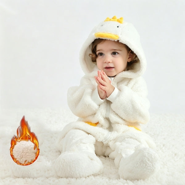 Baby Toddler Fluffy Animal Jumpsuit | Winter Coat & Halloween Costume-211