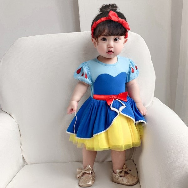 Snow White Baby Girl Princess Onesie Dress Costume-172