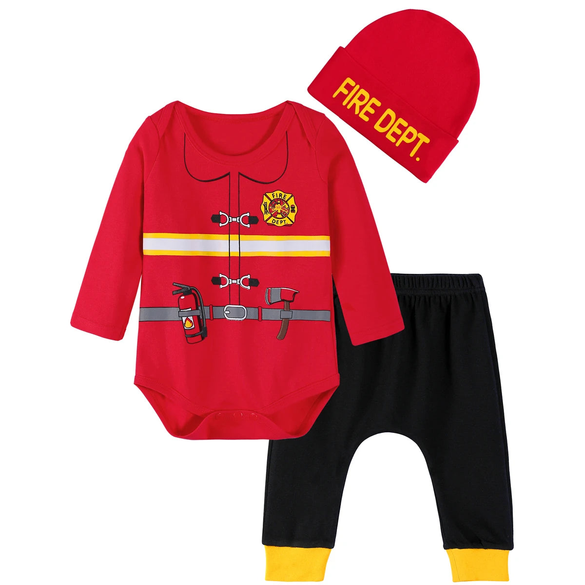 Halloween Outfit Baby Bodysuit Pants Hat 3PCS-482