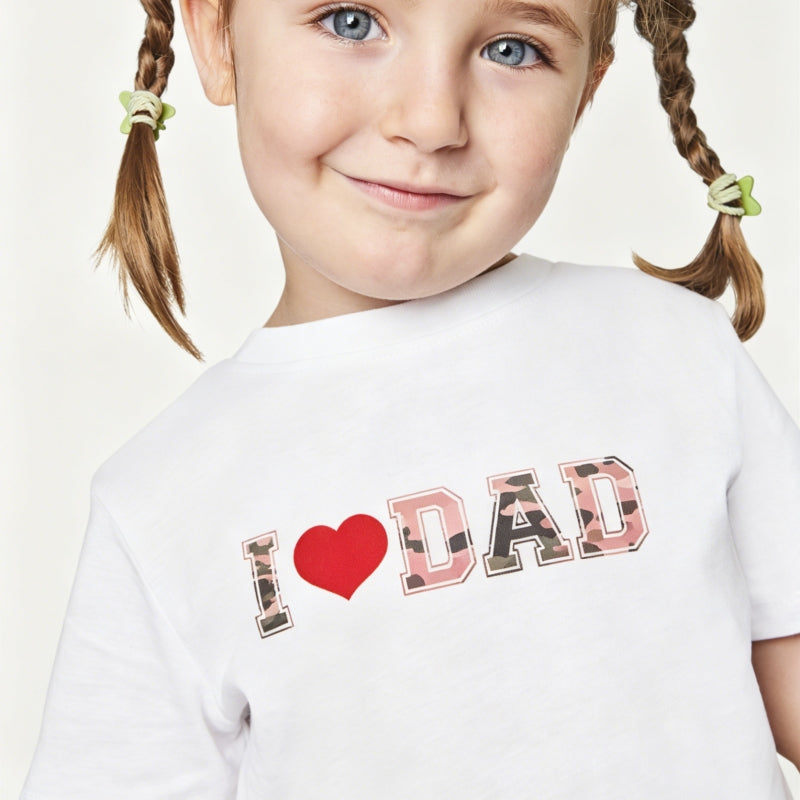 "I ❤️ DAD" Kids T-Shirt | Dad & Kids Matching Set | Ages 3.5-9