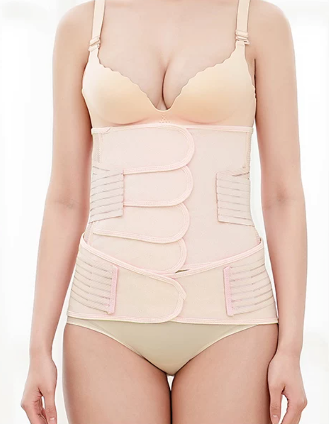Plus Size Postpartum Belly Band & Pelvic Belt Set — Up to 4XL / 308 lbs