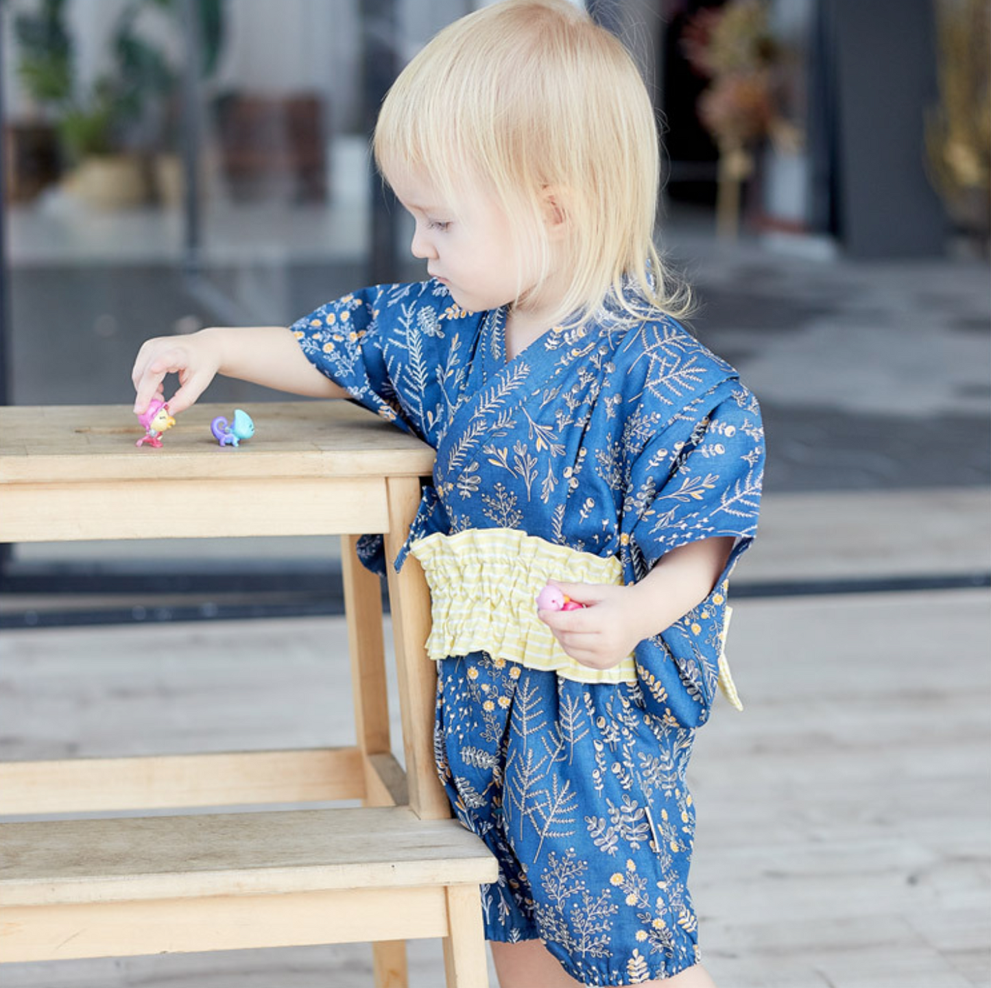 Baby Kimono Summer Onesie 95% Cotton-454