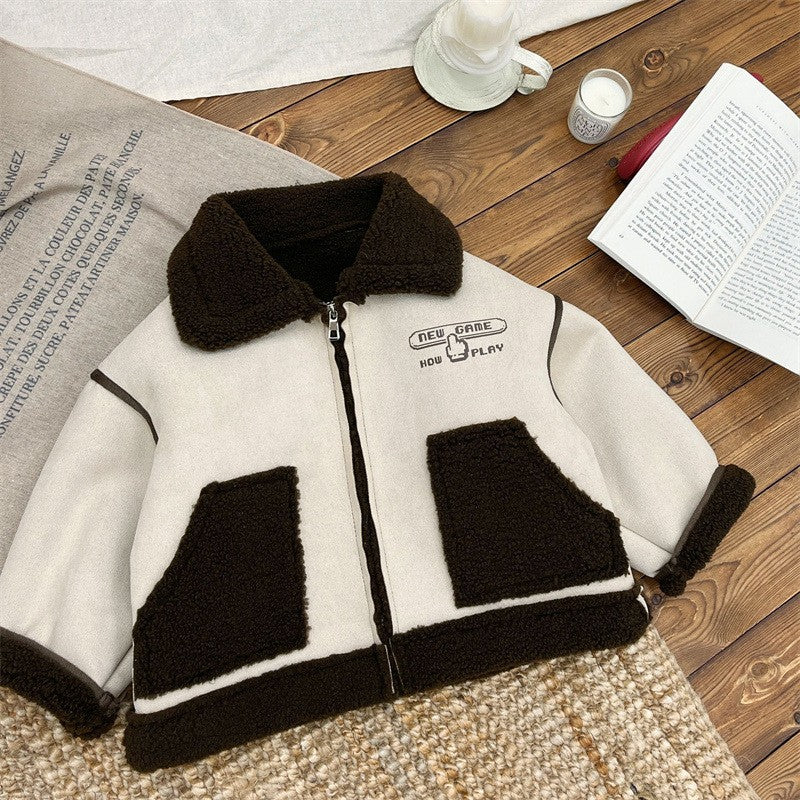 Baby Toddler Artificial Fur Coat Winter Outfit-102