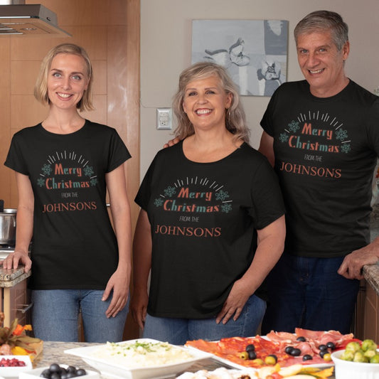 Family Name T-shirt Baby Onesie Christmas - 248