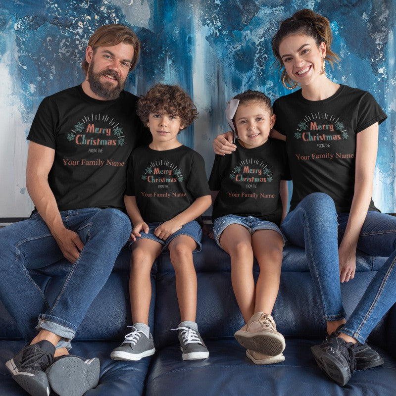 Family Name T-shirt Baby Onesie Christmas - 248