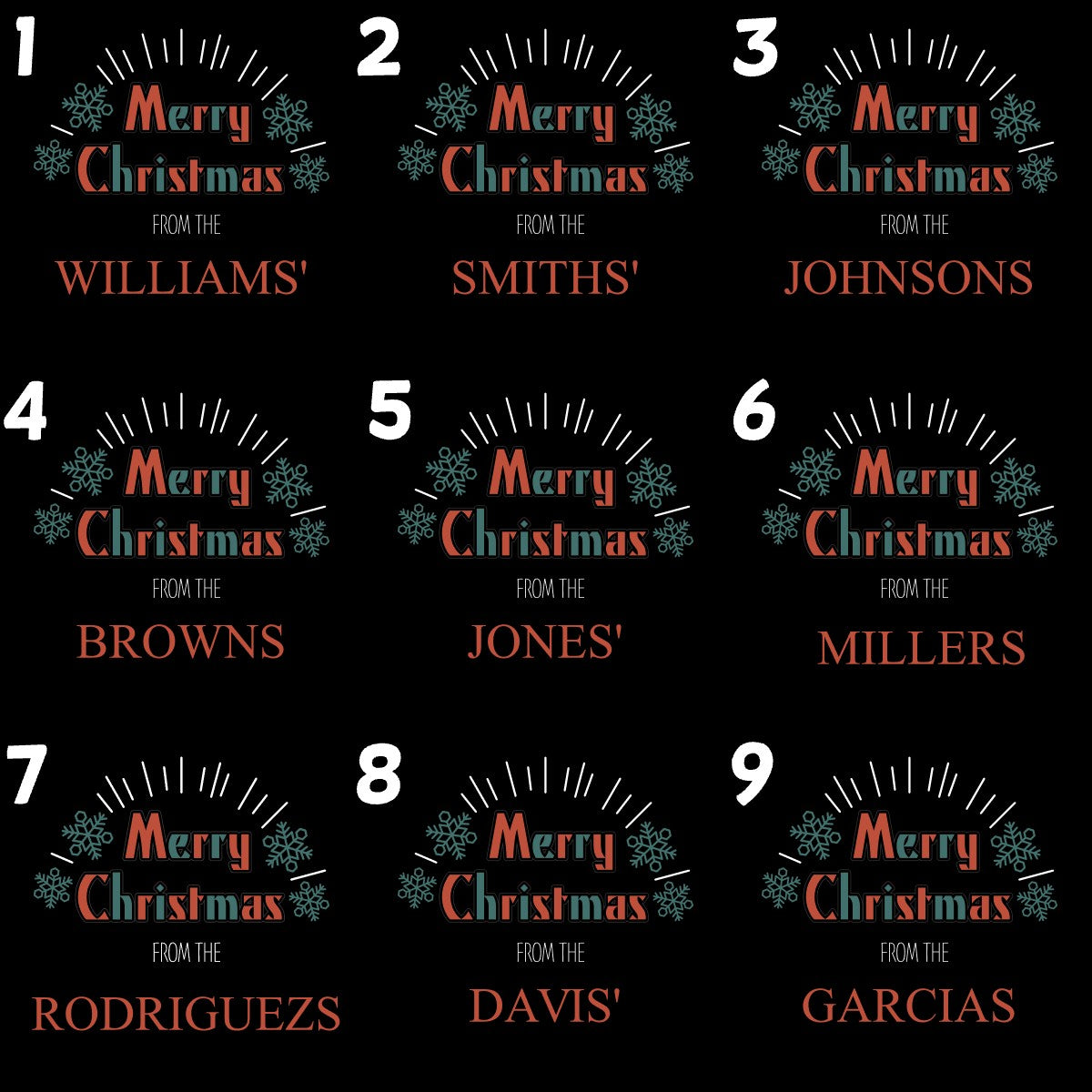 Family Name T-shirt Baby Onesie Christmas - 248