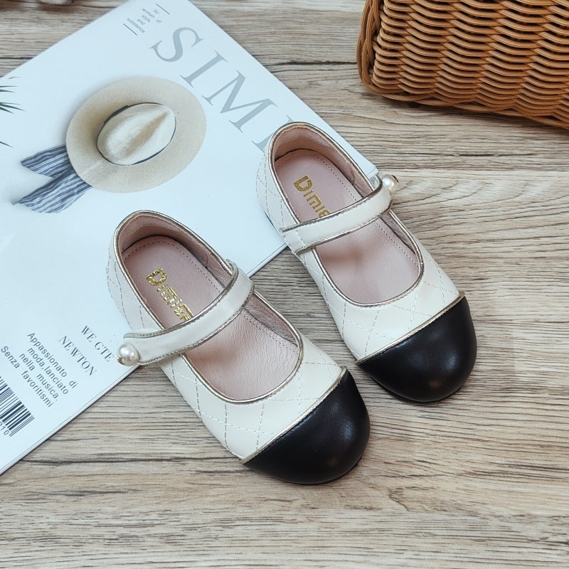 Mary Jane Leather Soft Shoes - 194