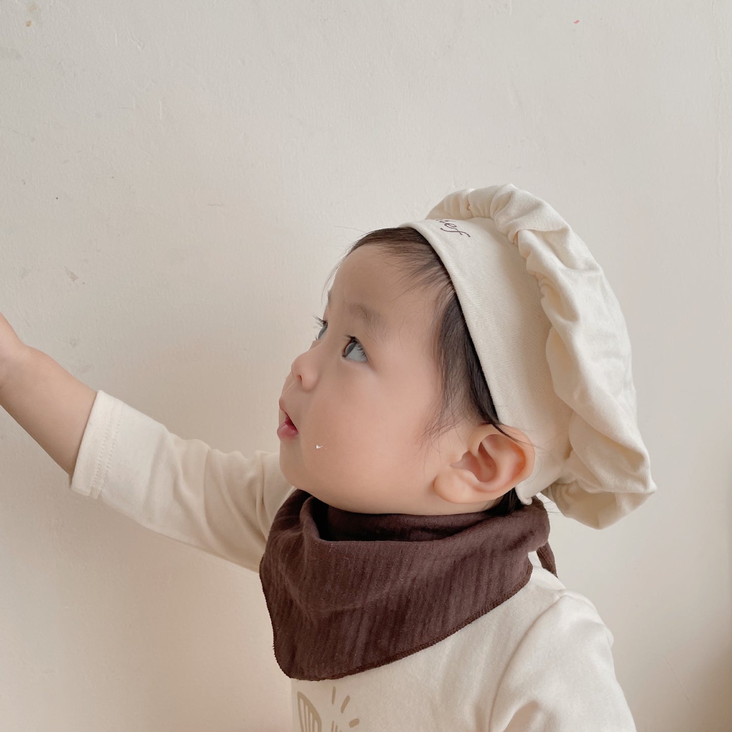 Baby Chef Costume Onesie Set with Hat & Neckcloth – Infant Role Play Outfit-65
