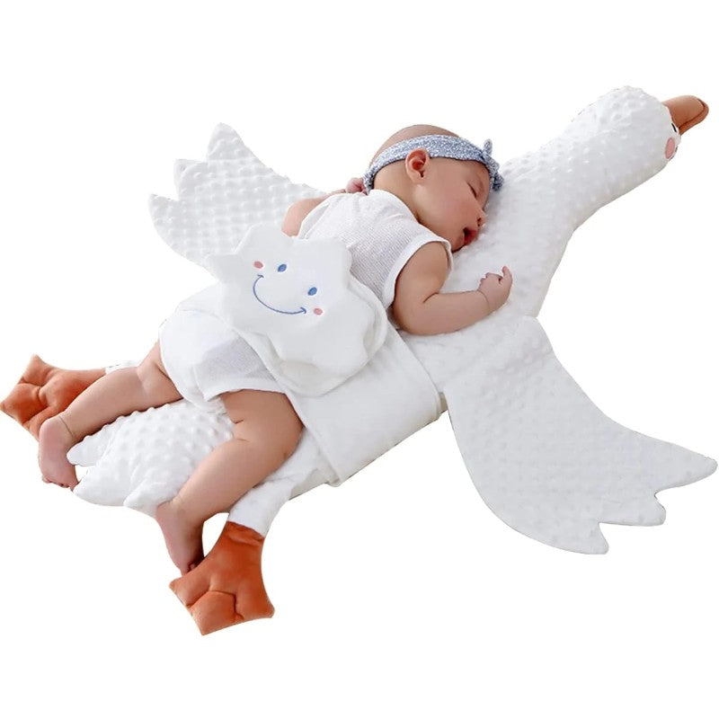 White Goose Pillow Soothing Tummy Baby Gassy-S38