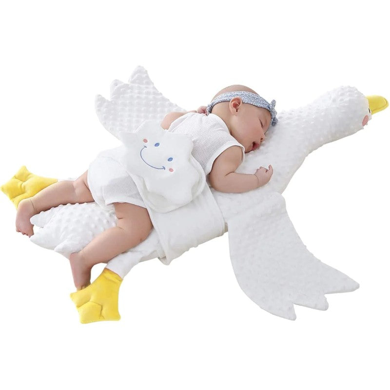 White Goose Pillow Soothing Tummy Baby Gassy-S38