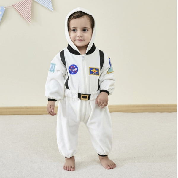 Baby Astronaut Space Suit Flannel Onesie Costume with Hood – 147