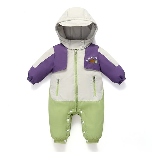 Baby One-Piece Down Winter Jacket | Infant Puffer Snowsuit 0-24M-344