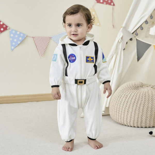 Baby Astronaut Space Suit Flannel Onesie Costume with Hood – 147