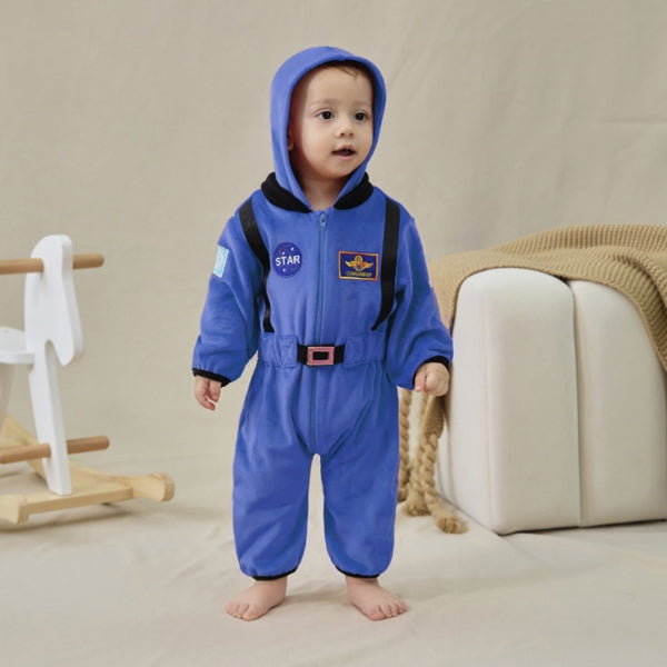 Baby Astronaut Space Suit Flannel Onesie Costume with Hood – 147