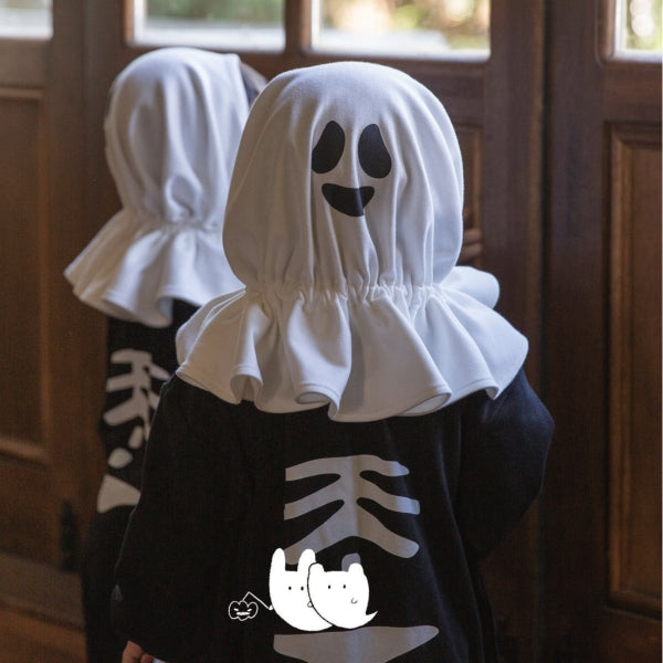 Baby Halloween Costume – Retro Skeleton Onesie with Devil Cape Set-283