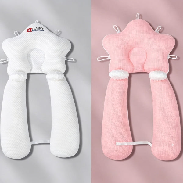 Baby Head Shaping Pillow Set | Starfish Flat Head Pillow + Bolster Body Pillow
