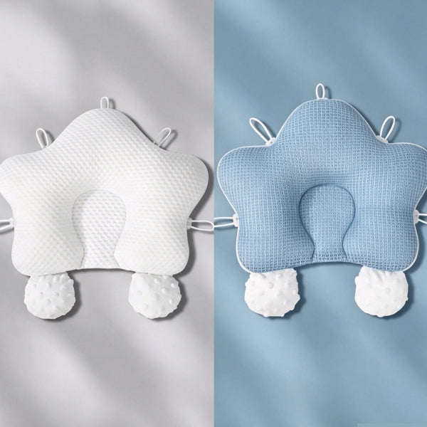 Baby Head Shaping Pillow Set | Starfish Flat Head Pillow + Bolster Body Pillow