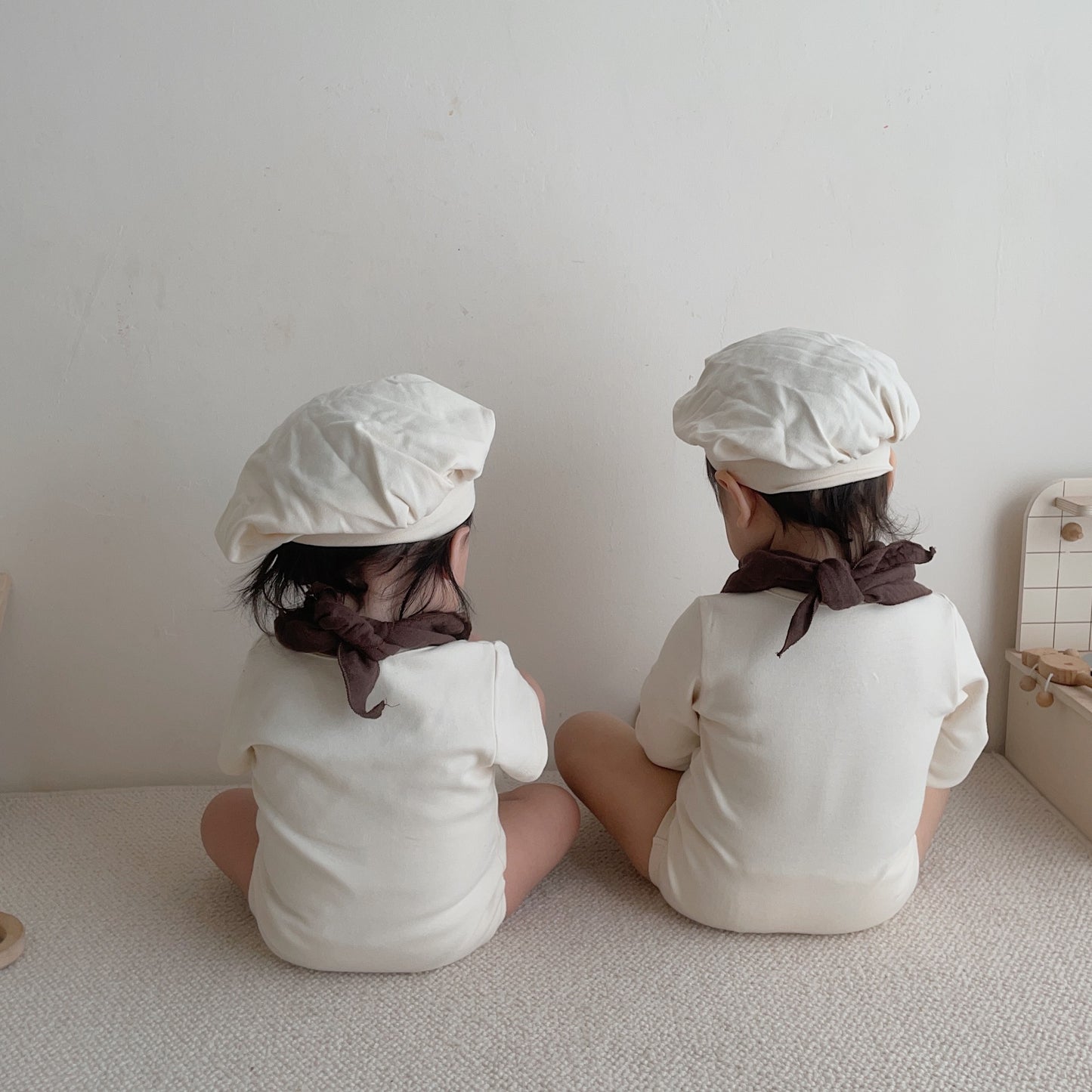 Baby Chef Costume Onesie Set with Hat & Neckcloth – Infant Role Play Outfit-65