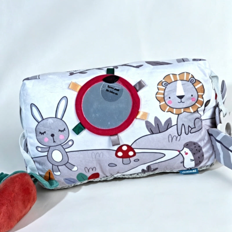 Baby Tummy Time Pillow 3D Sensory Toy | After-Feeding Head Lifting & Gas Relief Support for Newborns 2M+ -260