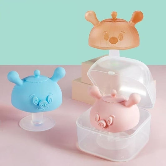 Mushroom Silicone Baby Teether-10