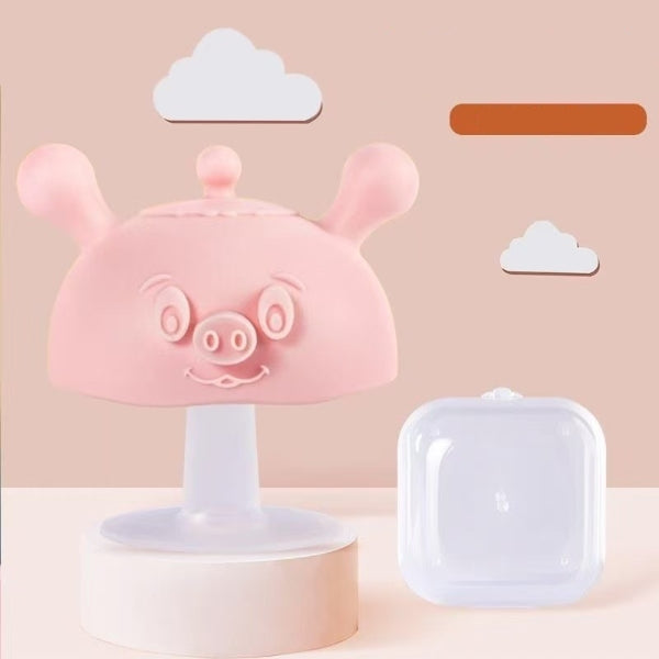 Mushroom Silicone Baby Teether-10