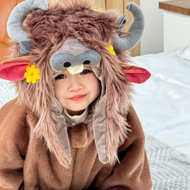 Cattle Flannel Onesie Baby Girl Costume-286
