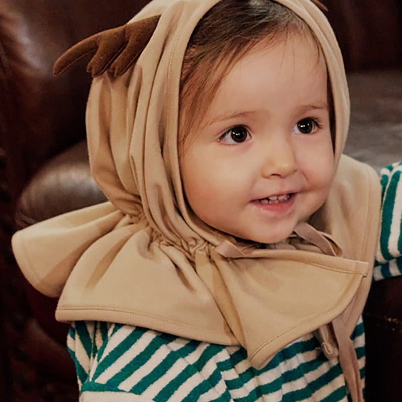 Baby Christmas Reindeer Costume – Striped Onesie with Reindeer Headband Set-315