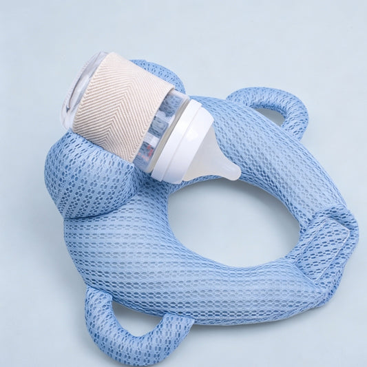 Twins Bottle Feeding Support Cushion | Summer Mesh Bottle Prop for Infants 3M+