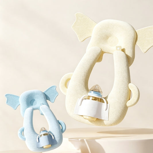 2-in-1 Baby Head Pillow & Bottle-Feeding Pillow Set