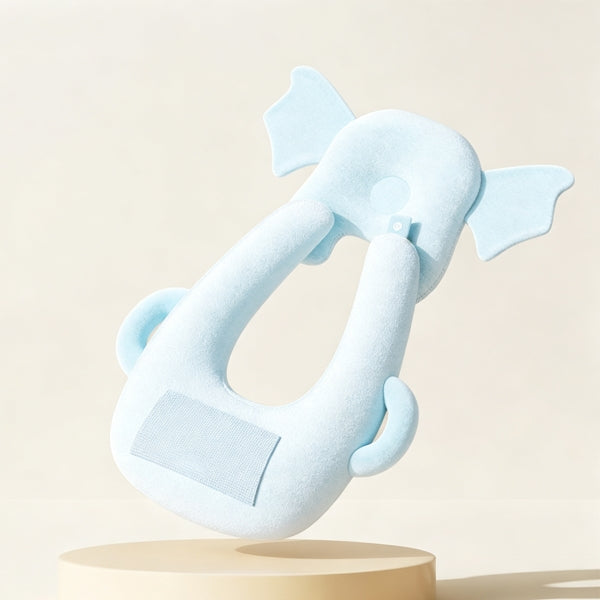 2-in-1 Baby Head Pillow & Bottle-Feeding Pillow Set