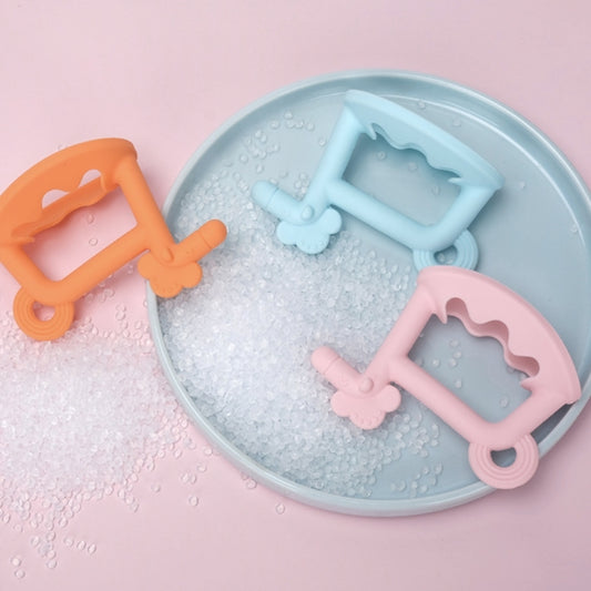 3D Horse Baby Silicone Teether | Firm Gum Relief + Fruit Feeder Set