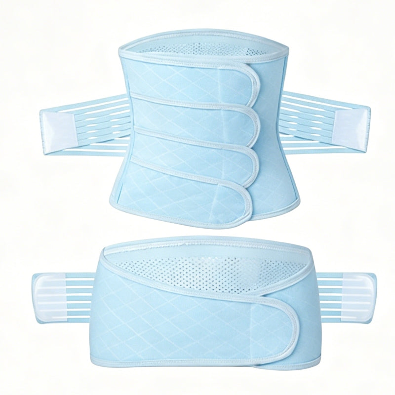 Plus Size Postpartum Belly Band & Pelvic Belt Set — Up to 4XL / 308 lbs