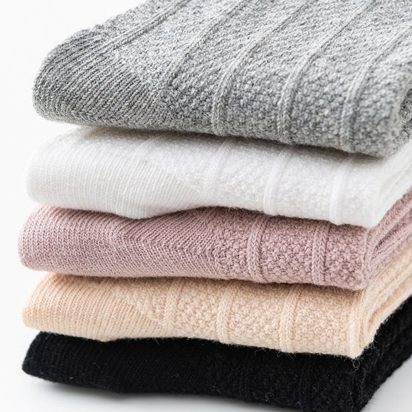 Baby Knee-High Socks with Lace Trim | 5-Color Set |0–5 Years