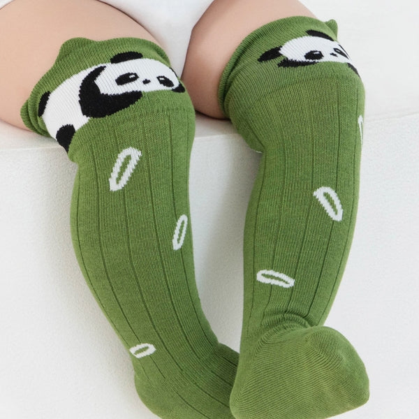 Baby Knee-High Knit Socks with 3D Ears | 3-Pack | 0–3 Years