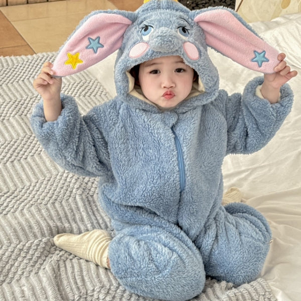 Baby Dumbo Elephant Toddler Costume Jumpsuit Winter Outfit-141