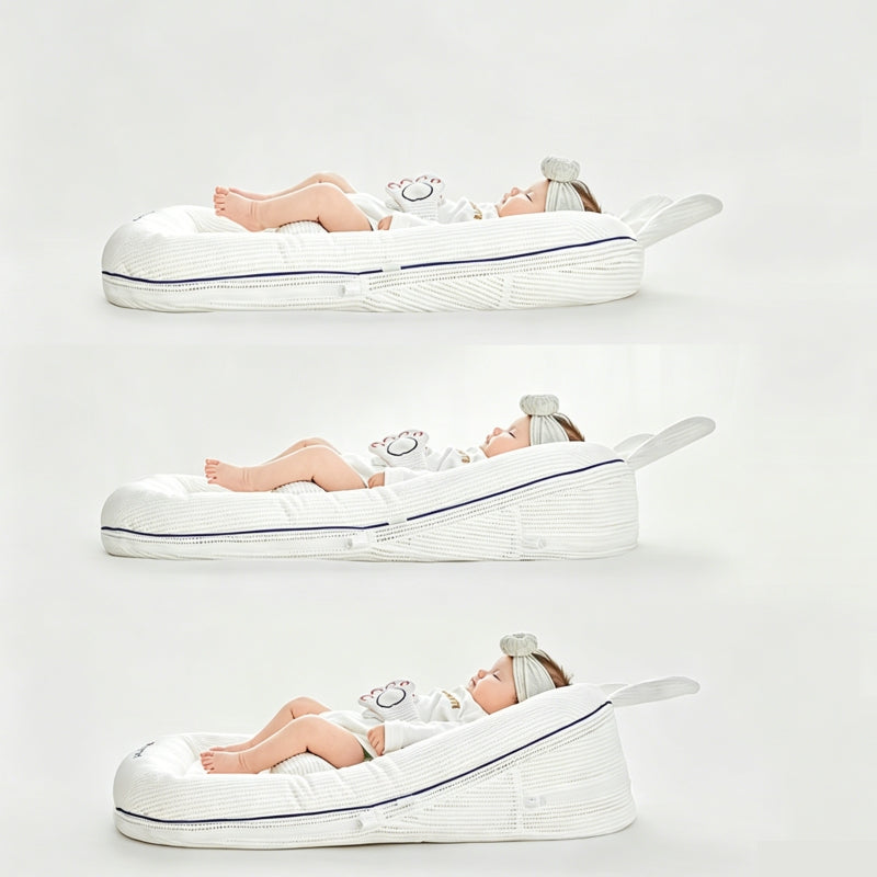 Baby Wedge Pillow Anti-Reflux 3-Angle Adjustable | Newborn Bassinet Lounger-370