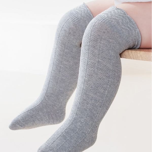 Baby Knee-High Socks with Lace Trim | 5-Color Set |0–5 Years