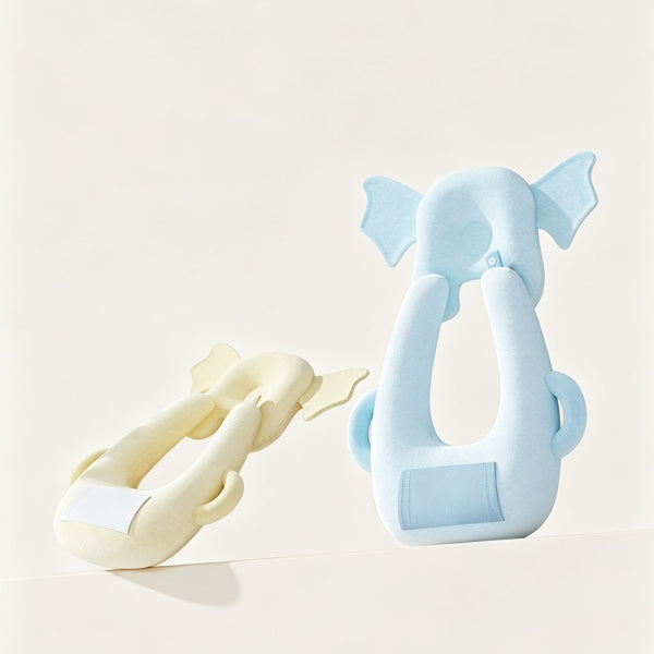 2-in-1 Baby Head Pillow & Bottle-Feeding Pillow Set