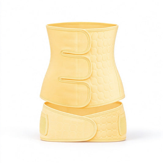 Plus Size Cotton Postpartum Belly & Pelvic Band Set | Up to 287 lbs