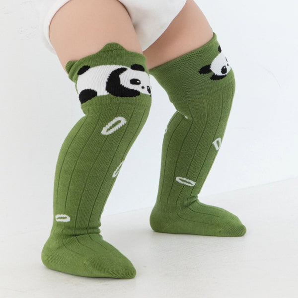 Baby Knee-High Knit Socks with 3D Ears | 3-Pack | 0–3 Years
