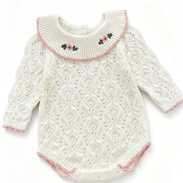 Baby Girl 100% Cotton Knit Cardigan / Shorts / Onesie-536