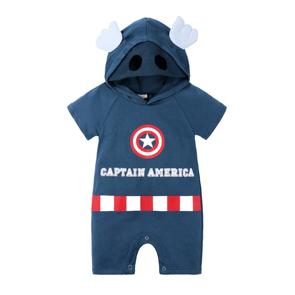 Baby Cartoon Hero Hooded Romper Costume-73
