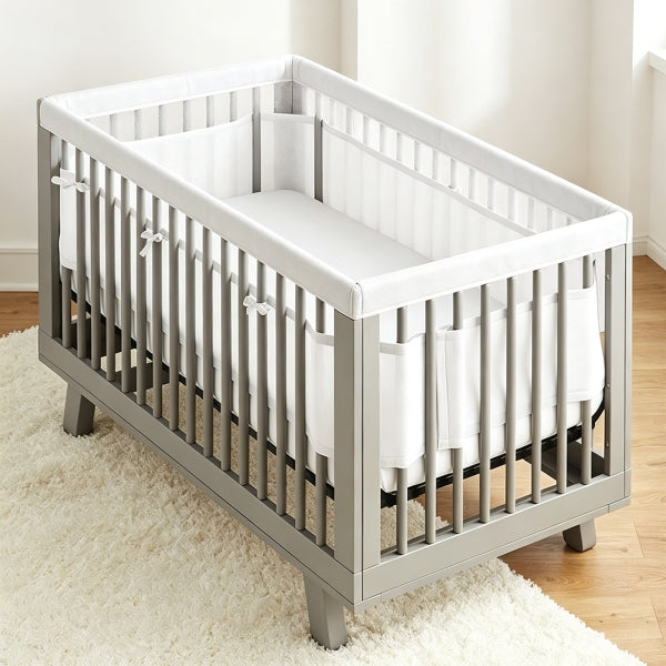 Breathable Mesh Baby Crib Bumper-537