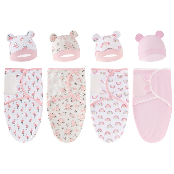 Newborn Baby Sleeping Swaddles Startle Wrap Sets 0.3TOG-60