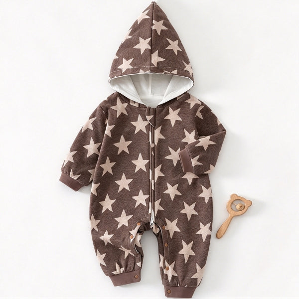 Organic Cotton Hooded One-Piece Sweatshirt-523