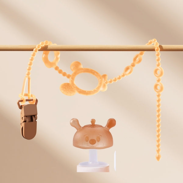 Silicone Pacifier Chain for Baby | Anti-Drop Clip With Teether Set-10