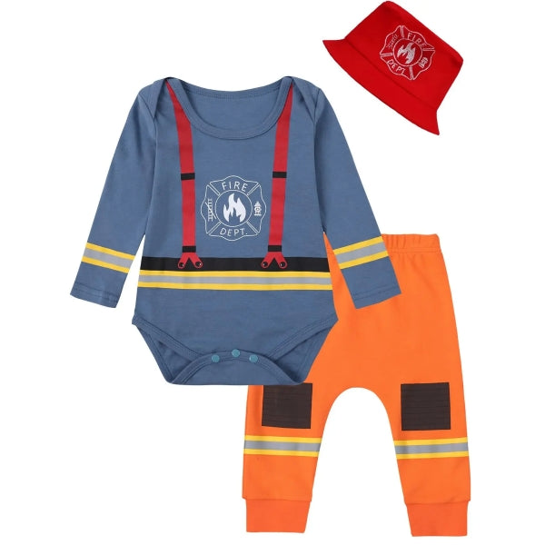 Halloween Outfit Baby Bodysuit Pants Hat 3PCS-482