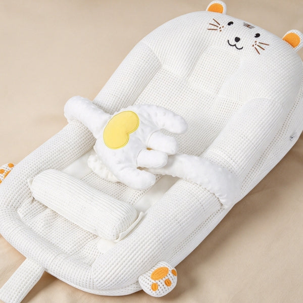 Baby Wedge Pillow for Gas & Colic Relief | 3-Angle Anti-Reflux Newborn Bassinet Lounger