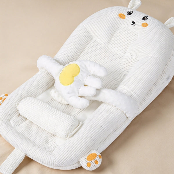 Baby Wedge Pillow for Gas & Colic Relief | 3-Angle Anti-Reflux Newborn Bassinet Lounger